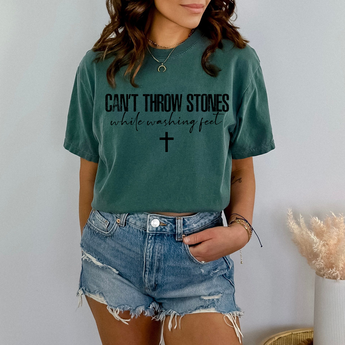 cant throw stones while washing feet