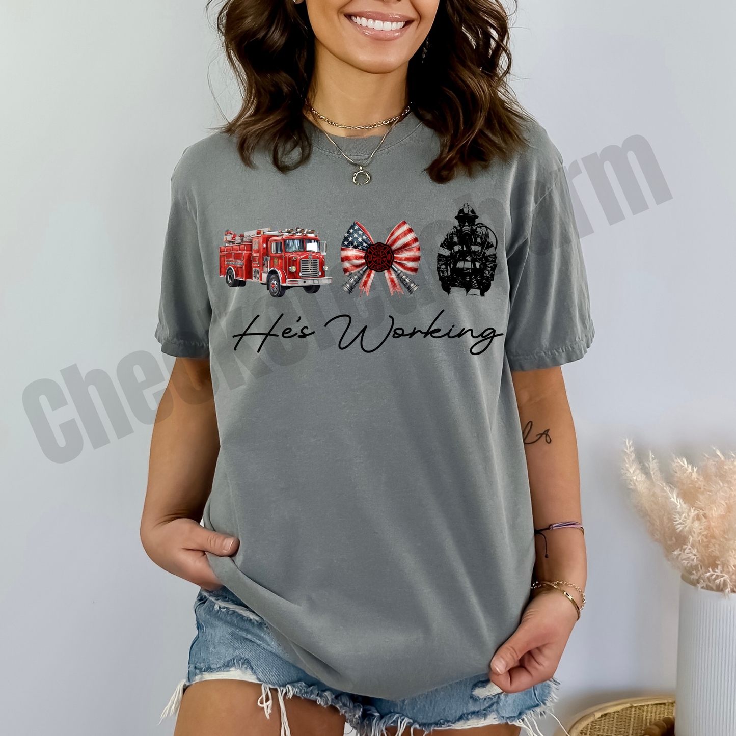 He’s working firefighter