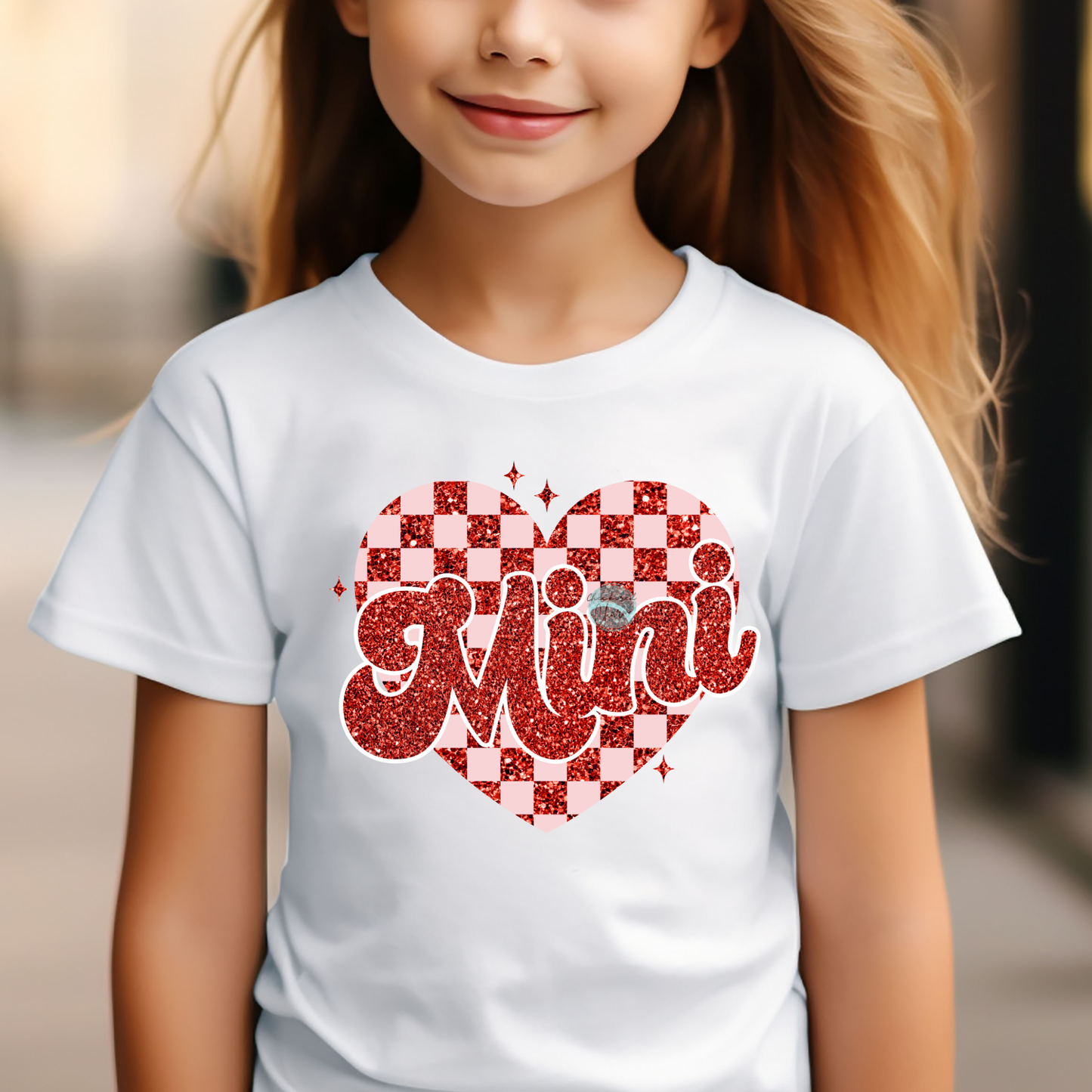 Mini Checkered Heart