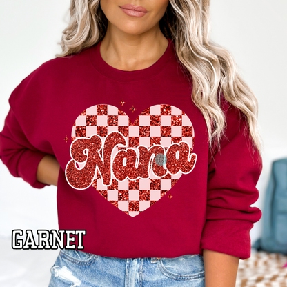 Checkered Heart Woman Title