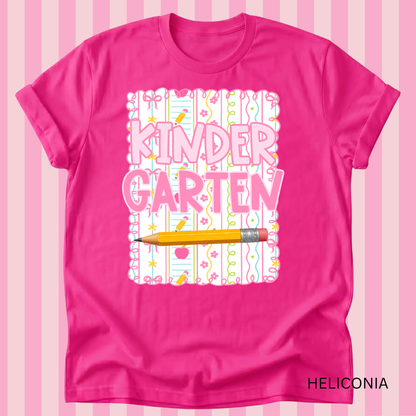 Pink doodle tee