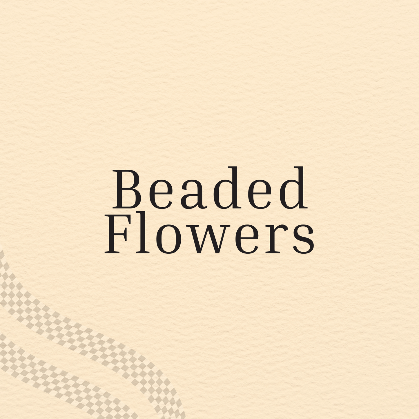 BEADED FLOWER KEYCHAIN