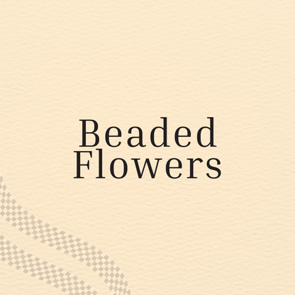 BEADED FLOWER KEYCHAIN