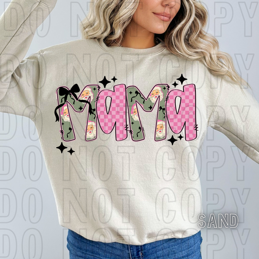 Mama Santa Checkered