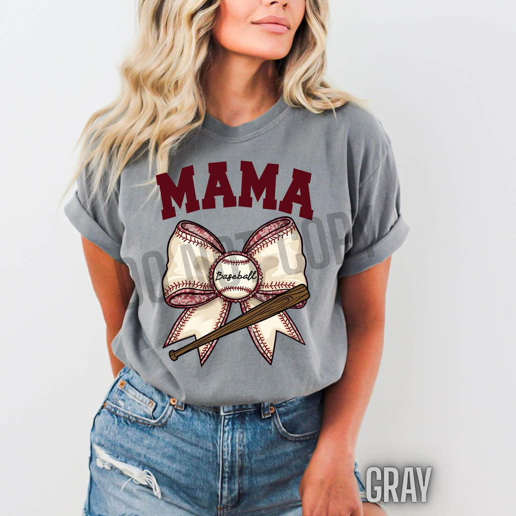 Baseball Mama Bow