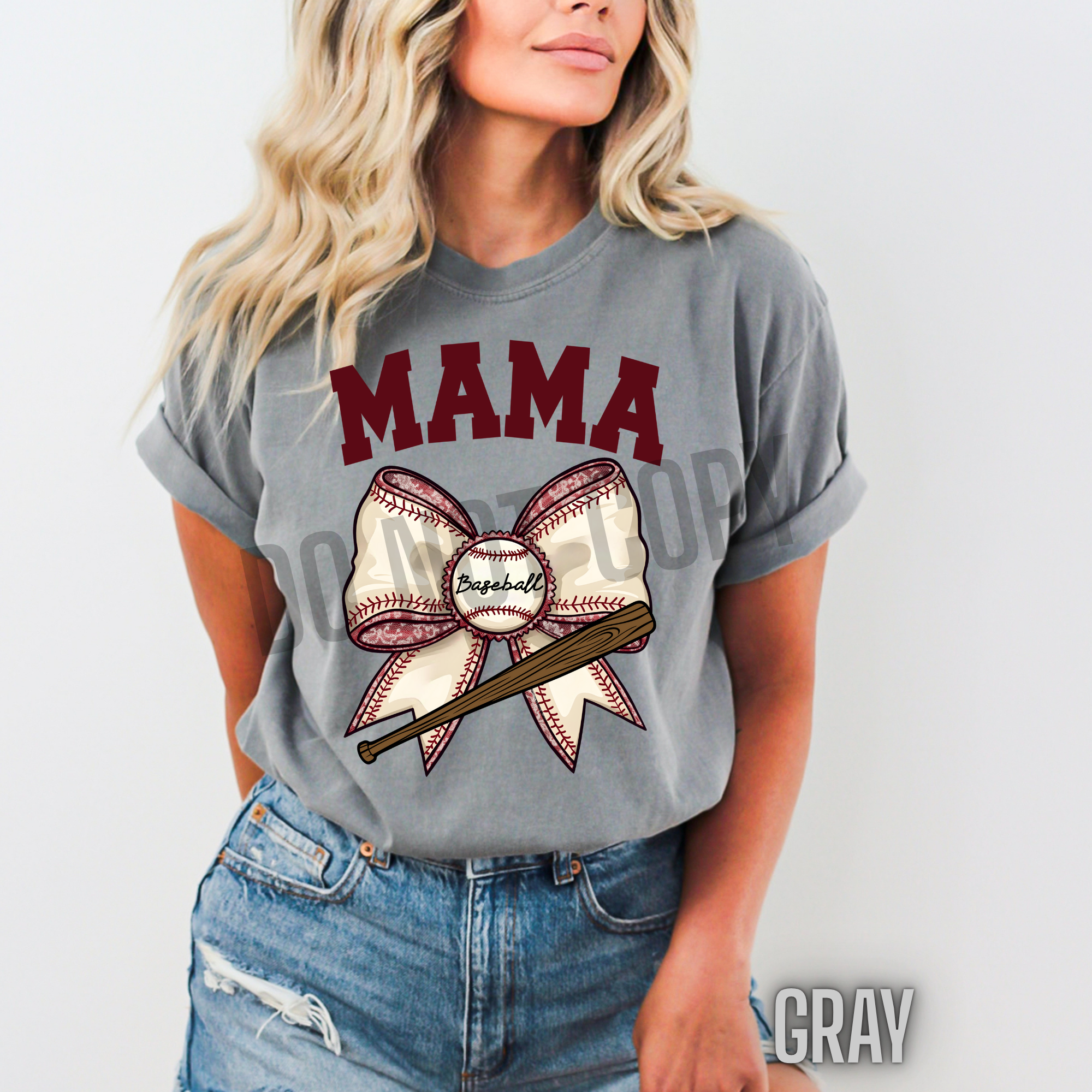 Baseball Mama Bow
