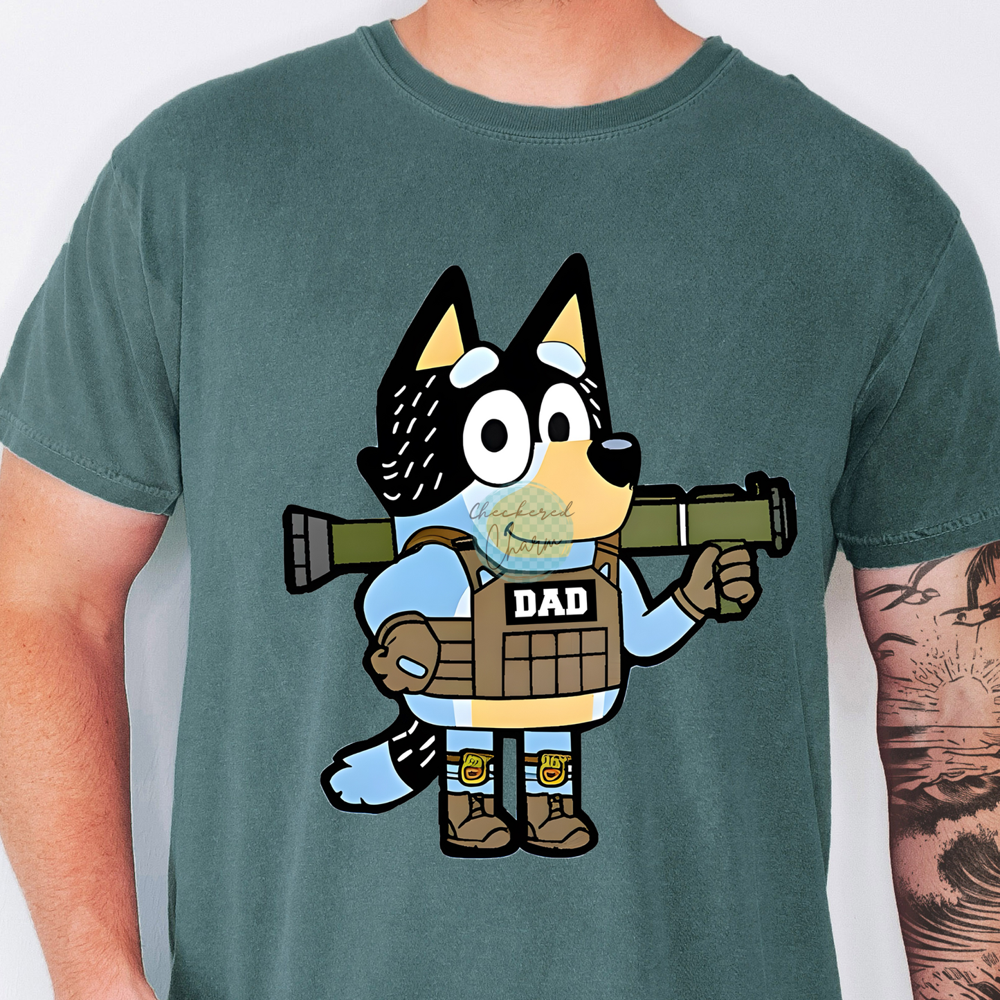 Bluey Army Dad