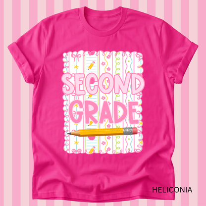 Pink doodle tee