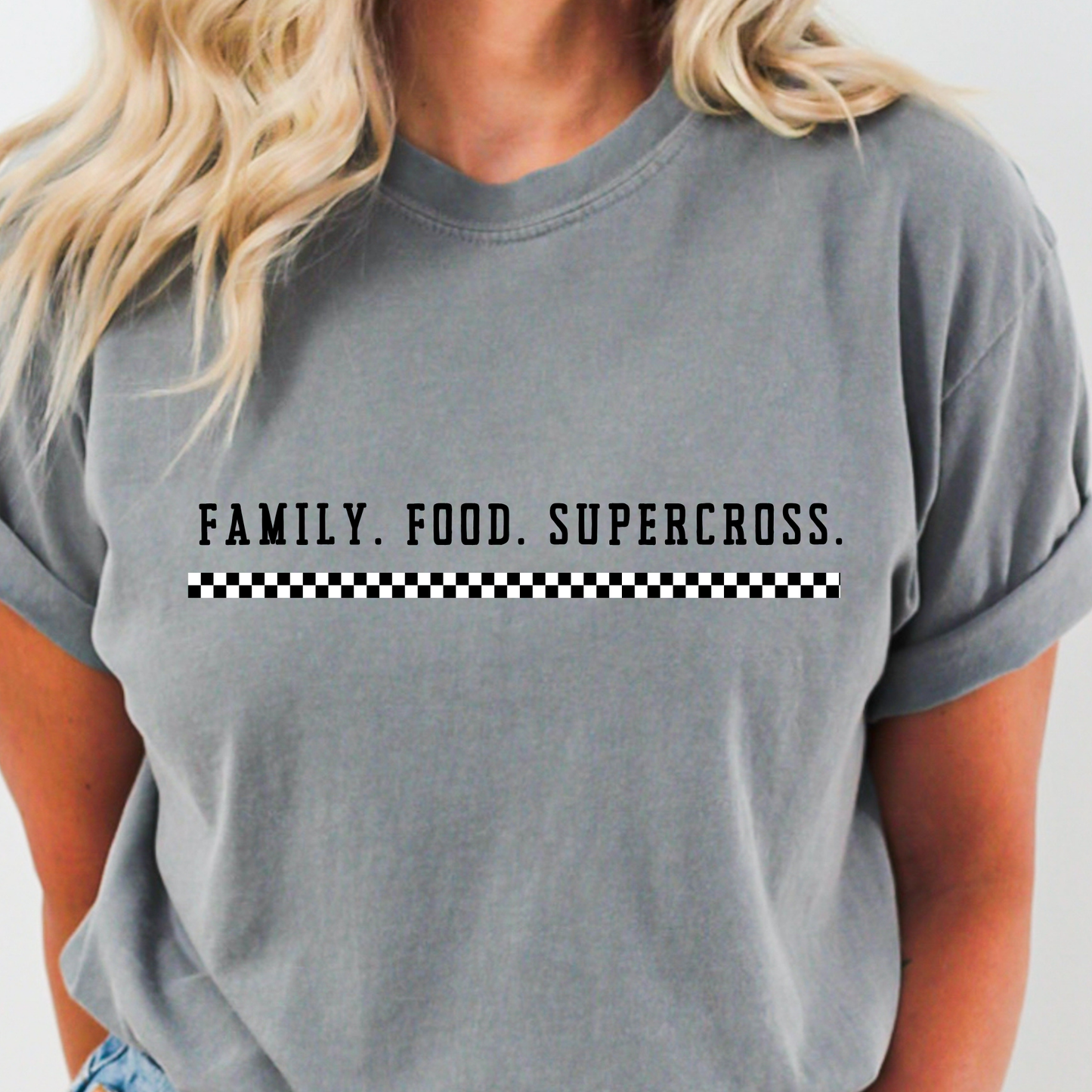 Family Food Supercross Checkered line