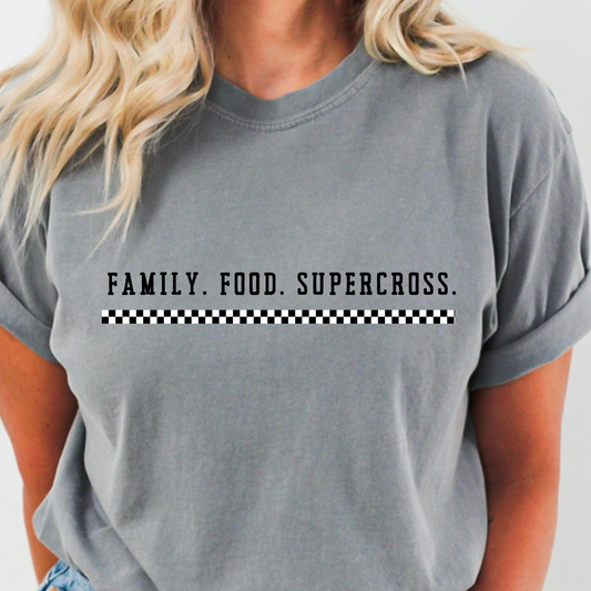 Family Food Supercross Checkered line