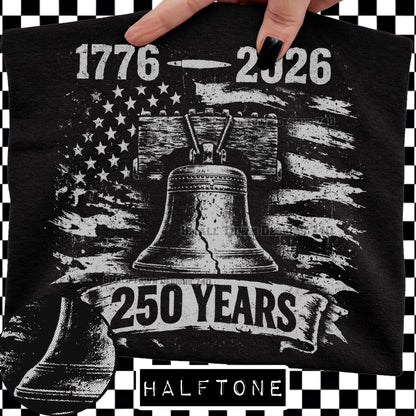 250 years halftone