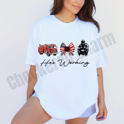 He’s working firefighter