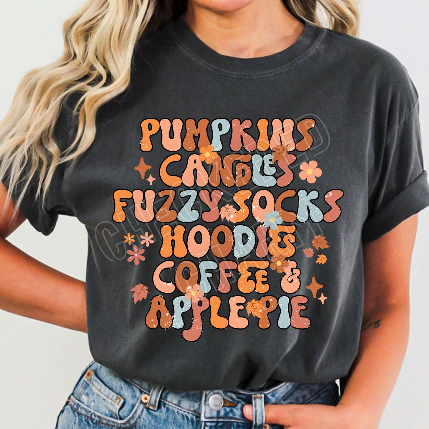 Pumpkins Candles Fuzzy socks Hoodies Coffee and Apple Pie