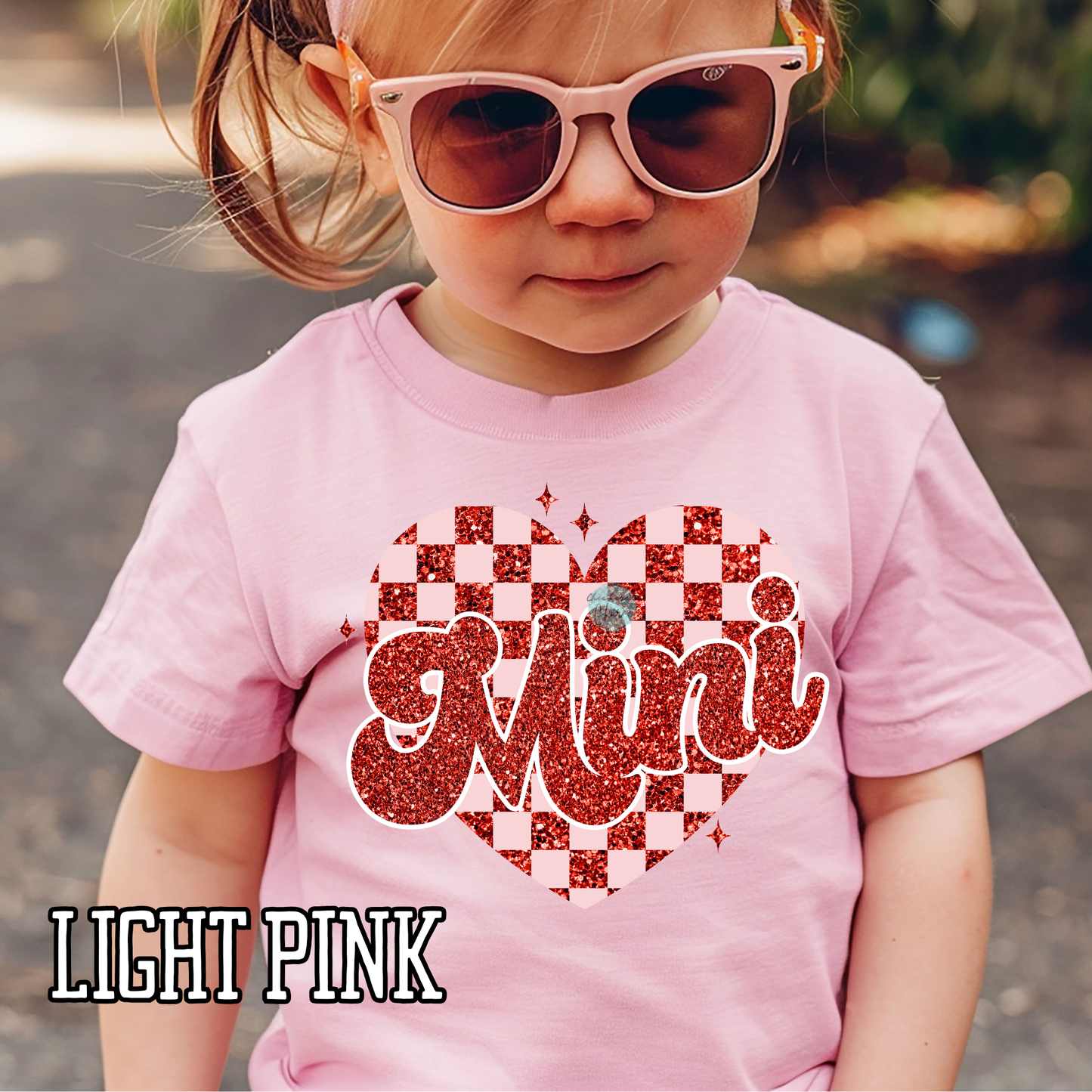 Mini Checkered Heart