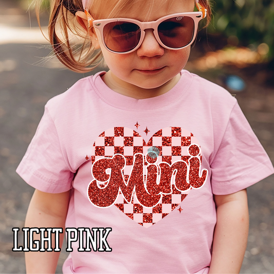Mini Checkered Heart